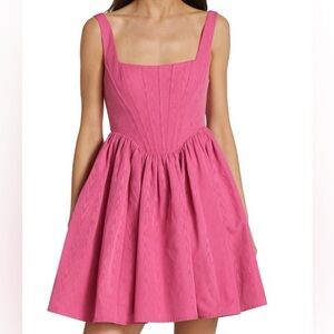 STAUD Landscape Corset Mini Dress